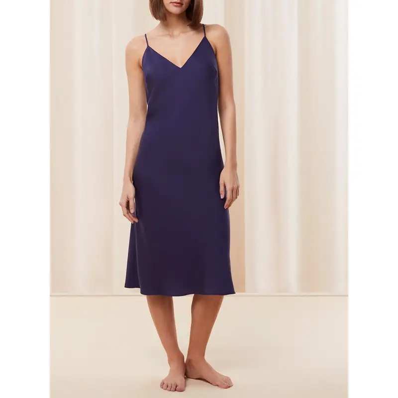 Camicia da notte Silky Sensuality 10216557 Blu scuro Regular Fit