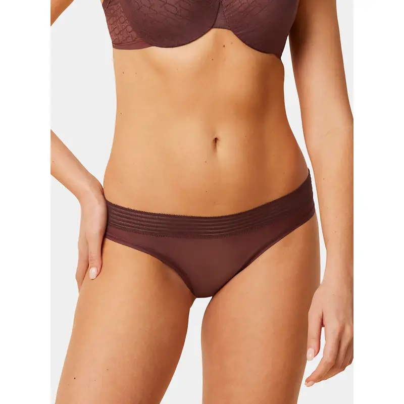 Culotte classiche Tempting Sheer Highleg Tai 10215956 Marrone