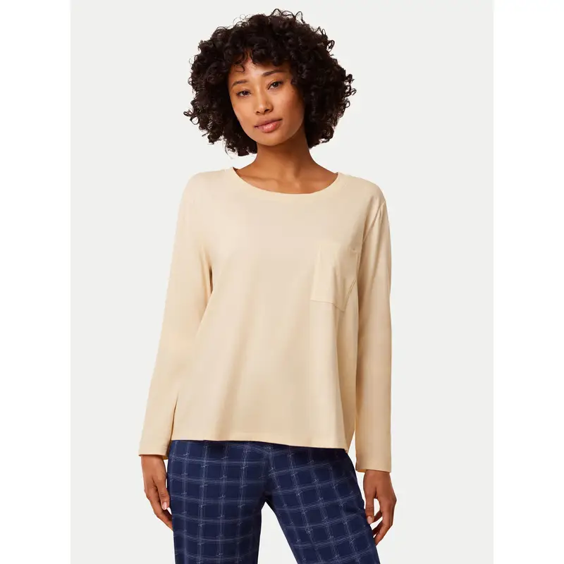 Maglietta del pigiama 10221070 Beige Regular Fit