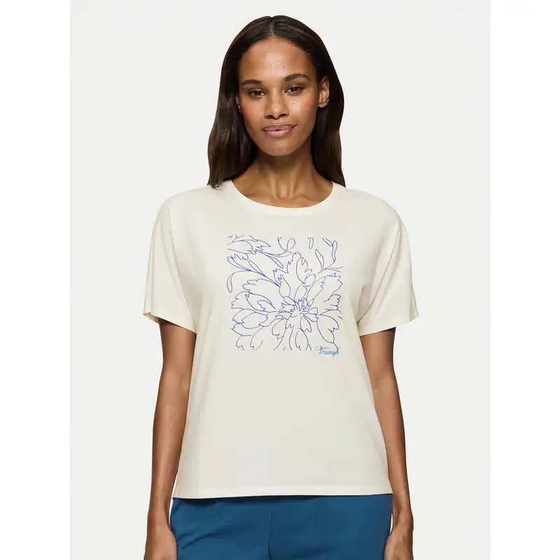 Maglietta del pigiama Mix & Match 10218281 Beige Relaxed Fit