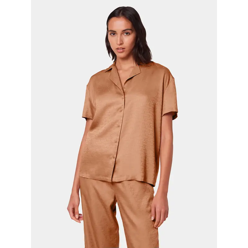 Maglietta del pigiama Silky Sensuality 10218320 Marrone Relaxed Fit