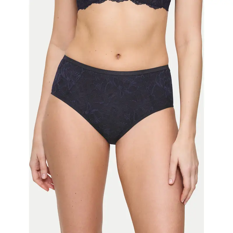 Mutande classiche a vita alta Amourette Charm 10216997 Blu scuro
