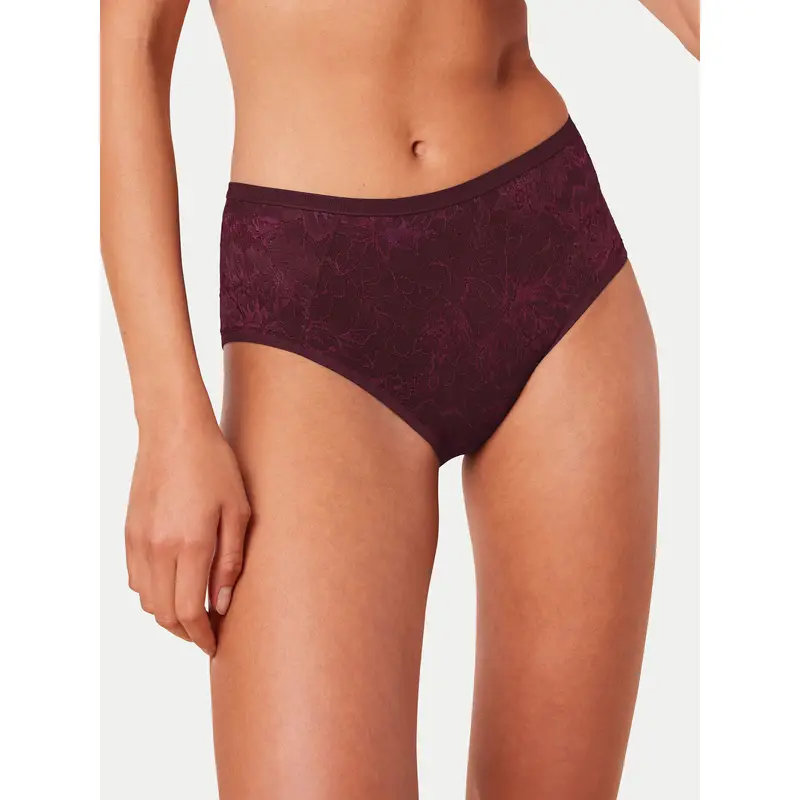 Mutande classiche a vita alta Amourette Charm 10216997 Bordeaux