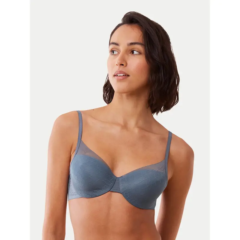 Reggiseno con ferretto Signature Sheer WHP EX 10215948 Blu