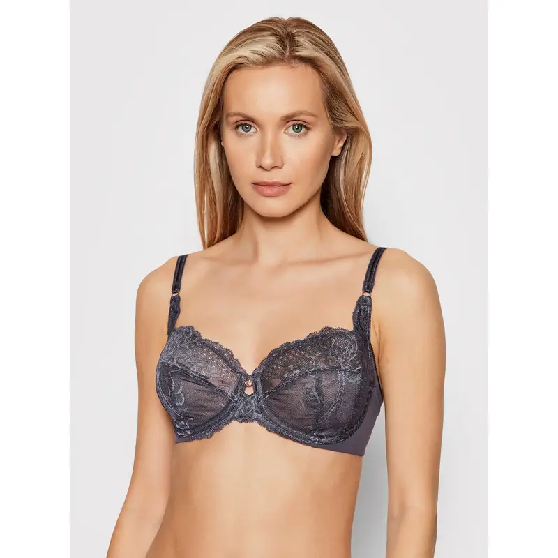 Reggiseno con ferretto Wild Peony Florale 10209608 Grigio