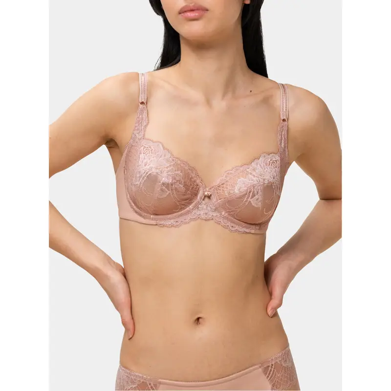 Reggiseno con ferretto Wild Peony Florale 10209608 Rosa