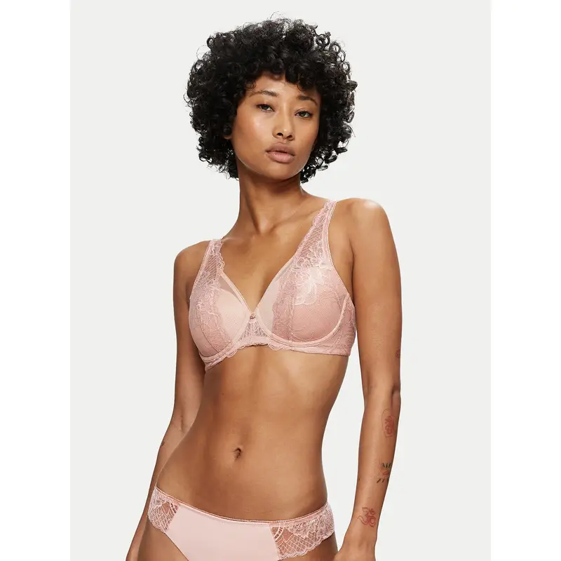 Reggiseno con ferretto Wild Peony Florale 10209627 Rosa