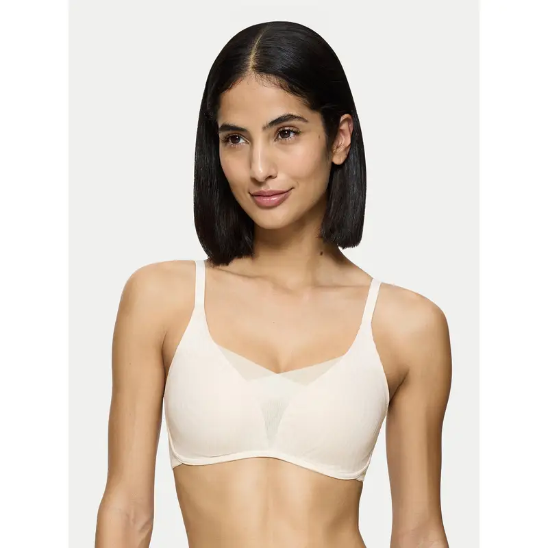 Reggiseno senza ferretto Shape Smart Ellipse 10222278 Écru Écru