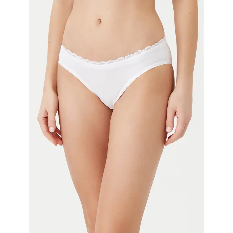 Set di 2 culotte classiche Feel Of Cotton 10225045 Bianco