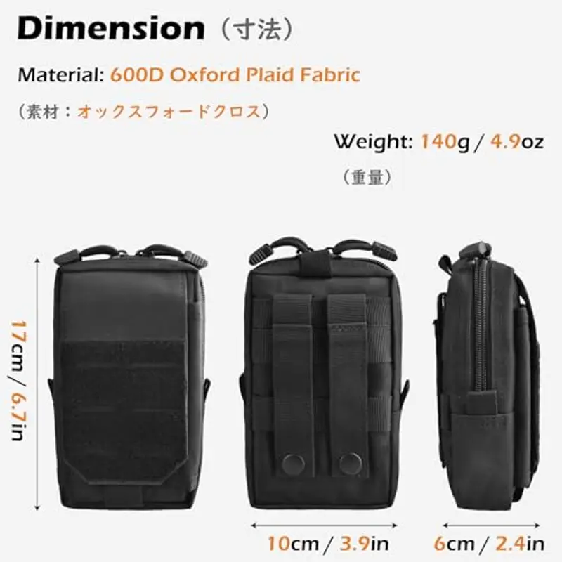 TRIWONDER Borsello Uomo Nero 1583607 miniatura 2