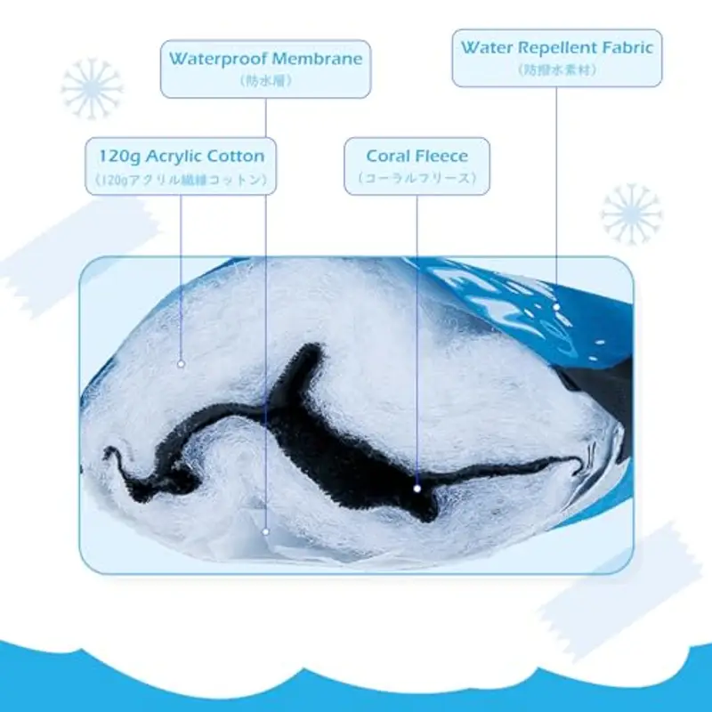 TRIWONDER Guanti Neve Bambino Guanti Sci Bambina Guanti Termici Invernali per Bimbo Bimba Bambino Bambina 3-13 Anni (B miniatura 3