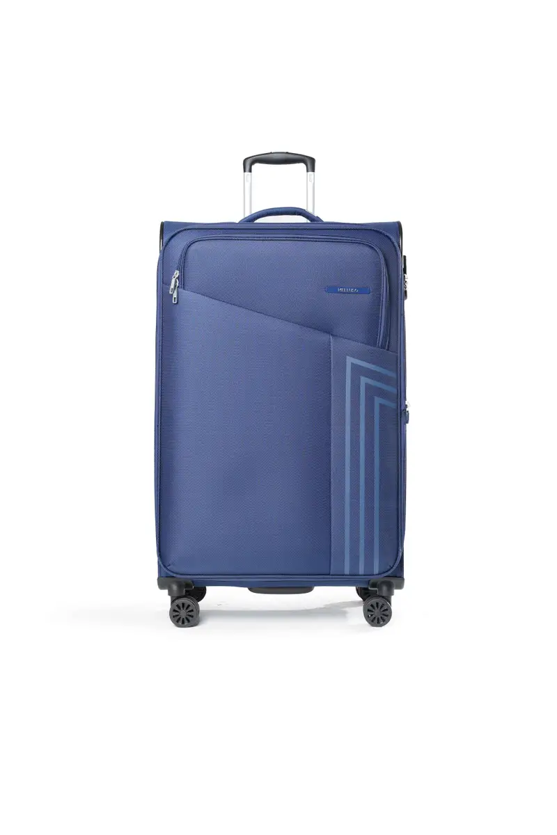 Trolley grande in tessuto blu navy