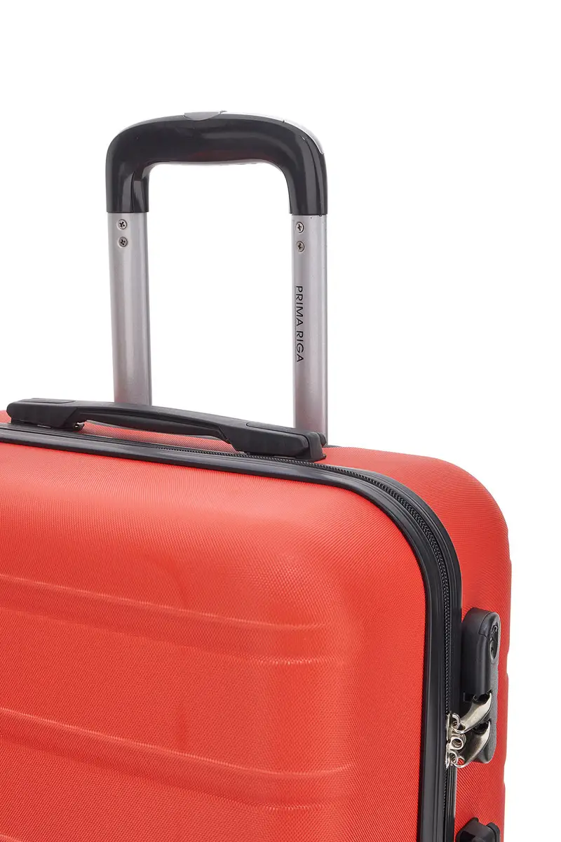 Trolley rigido rosso piccolo con 4 ruote PRIMA RIGA 140/P miniatura 2