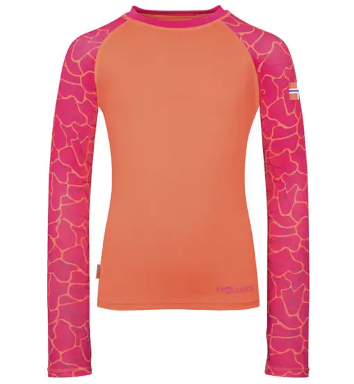 Girls Haukland - maglia maniche lunghe - bambina Orange