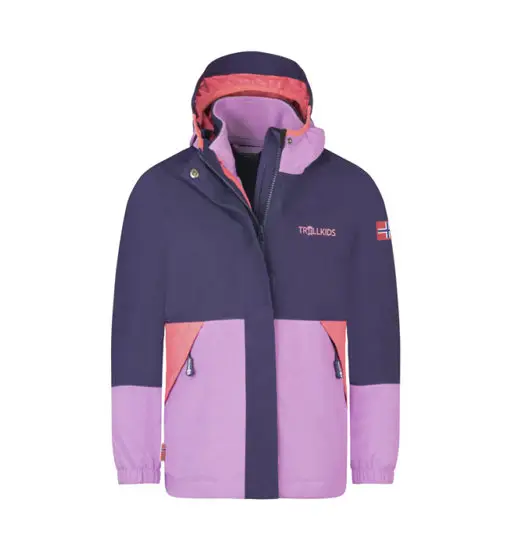 Kjerak 3in1 - giacca trekking - bambino Violet