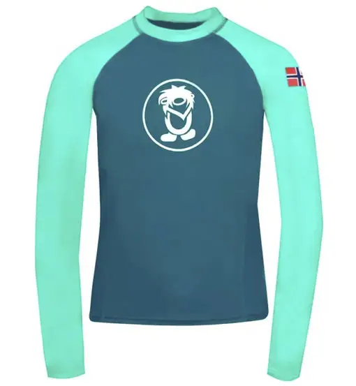 Kvalvika Jr - maglia manica lunga - bambino Blue