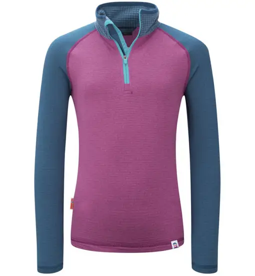 Rauland Half Zip - felpa in pile - bambino Pink