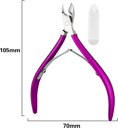 Tronchesino Cuticole Professionale, Taglia Cuticole, Forbicine Cuticole, Tronchesino per Cuticole di Acciaio miniatura 2