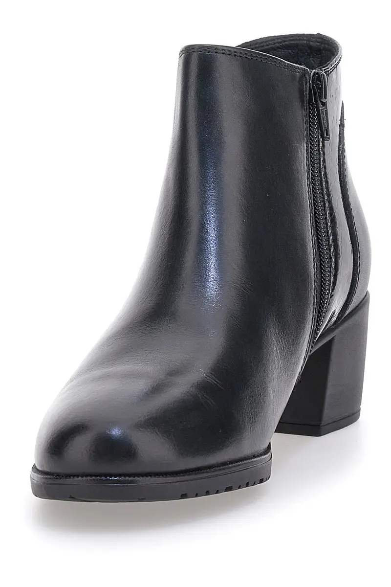 Tronchetti neri con tacco medio e fibbia Pittarello 7472 miniatura 3