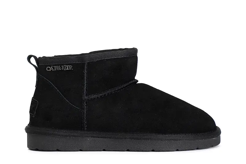 tronchetto alla caviglia in pelle scamosciata nero