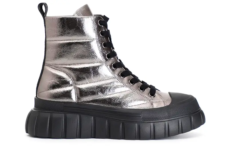 tronchetto allacciato con platform antracite 37