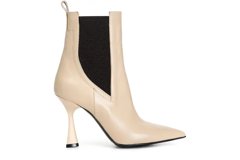tronchetto donna in nappa con elastico nude 37