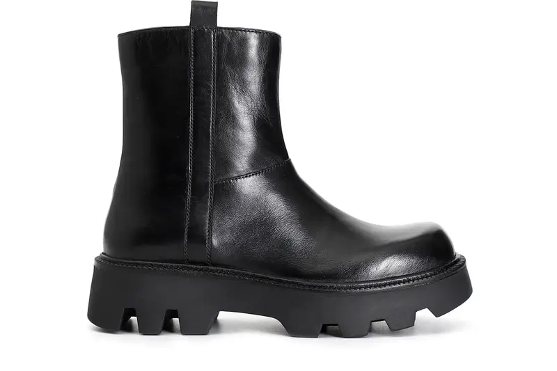 tronchetto donna in pelle nero