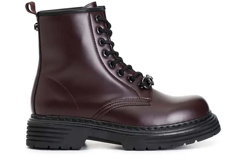 tronchetto in similpelle spazzolata bordeaux 38