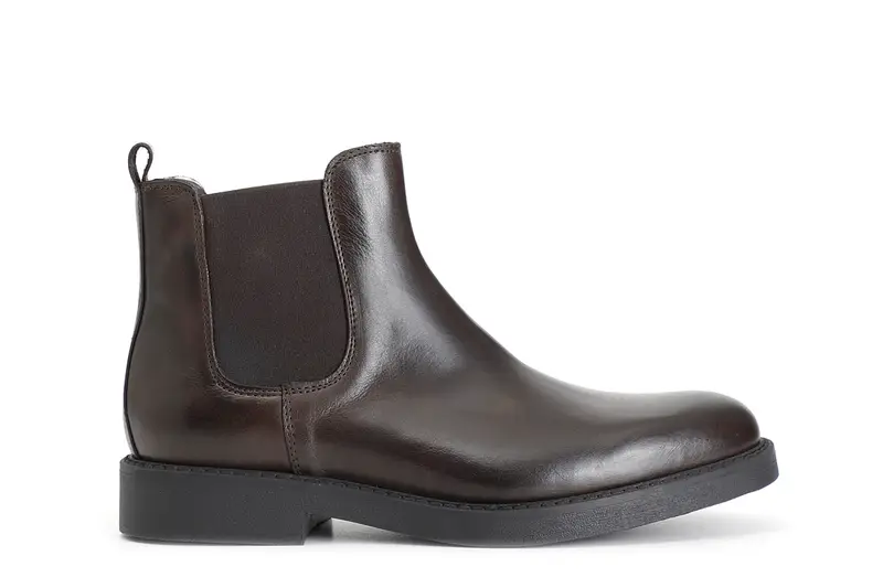 tronchetto uomo in pelle con elastico t.moro 39