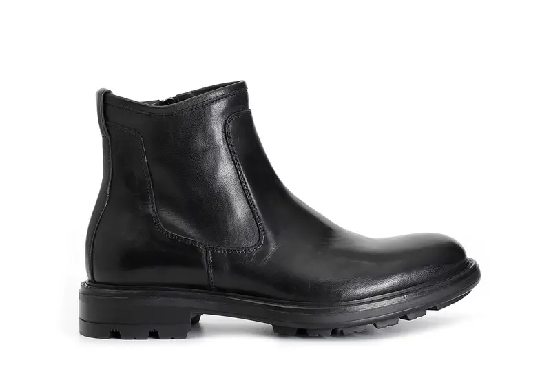 tronchetto uomo in pelle nero 41