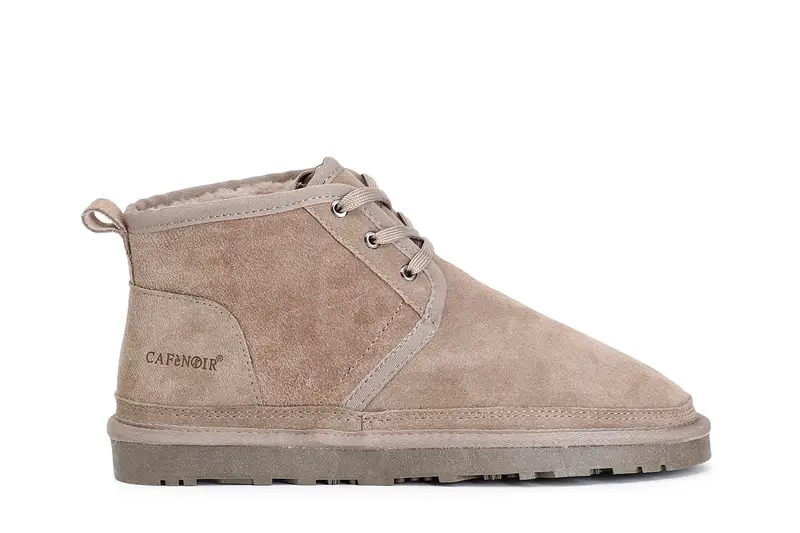 tronchetto uomo in pelle scamosciata allacciato taupe 45