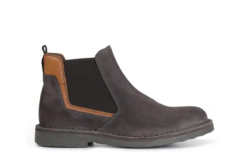 tronchetto uomo in pelle scamosciata antracite 41