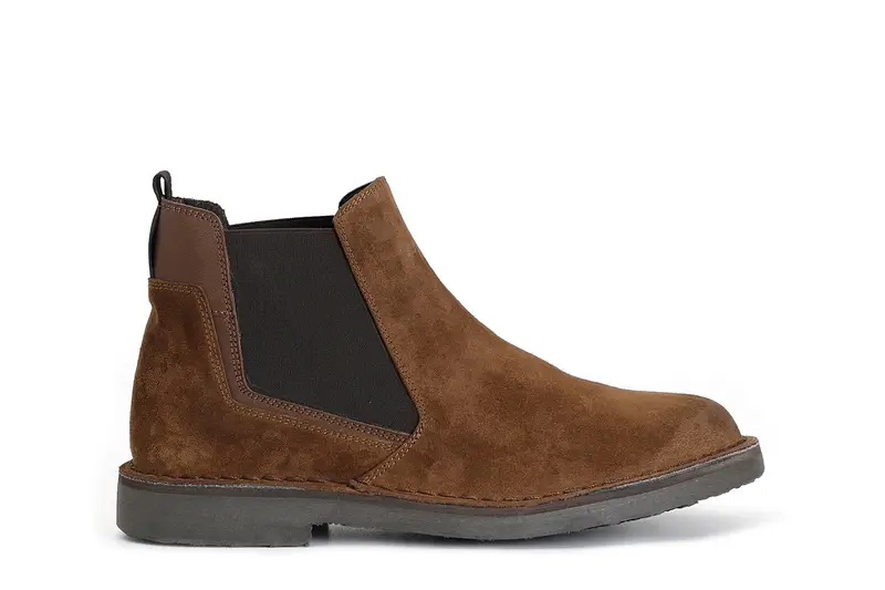 tronchetto uomo in pelle scamosciata cuoio 43