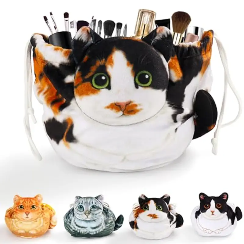 Trousse Trucchi Donna,Porta Trucchi Da Viaggio,Portatile Borsa Trucco,Beauty Bag,Borsa Cosmetica Con Coulisse,Idee Regalo Donna/Ragazza