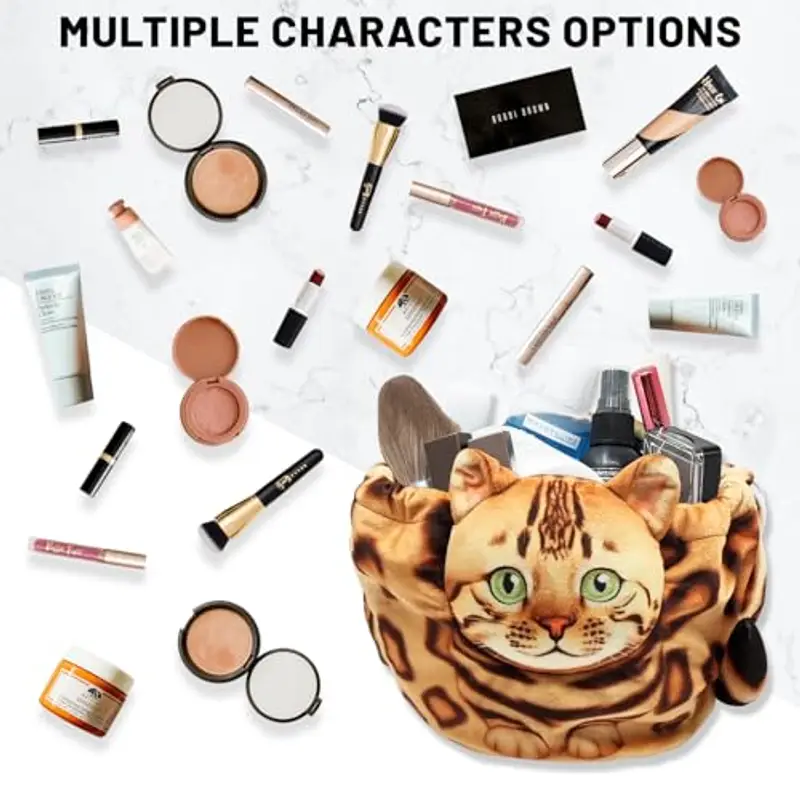 Trousse Trucchi Donna, Porta Trucchi Da Viaggio, Portatile Borsa Trucco, Beauty Bag, Borsa Cosmetica Con Coulisse, Idee Regalo Donna/Ragazza miniatura 3