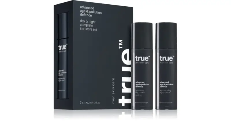 Day & night complete skin care set kit per la cura del viso giorno e notte per uomo