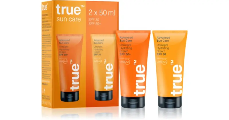 Sun Care Set of Two confezione regalo crema idratante protettiva SPF 30 50 ml + crema idratante occhi SPF 50+ 50 ml