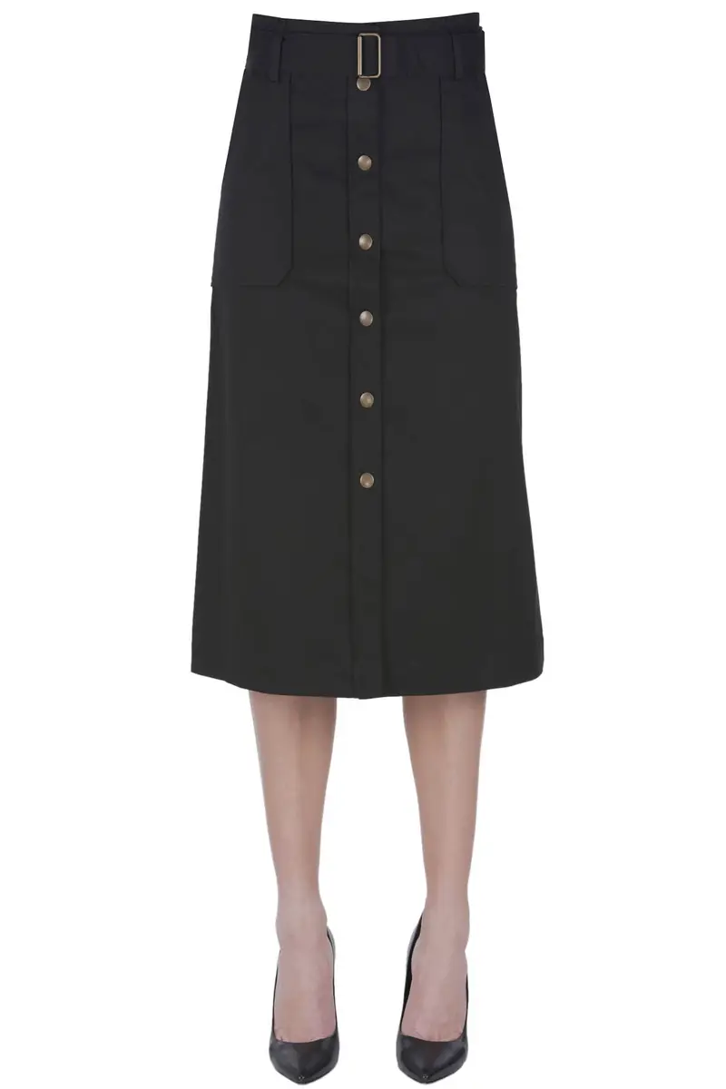 Gonna con automatici frontali