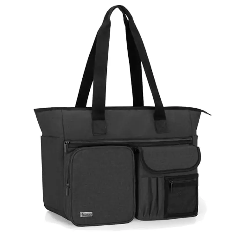 Trunab Borsa da Lavoro Portatile per Insegnanti, con Tasche Multiple e Custodia Imbottita per Laptop, Ideale per