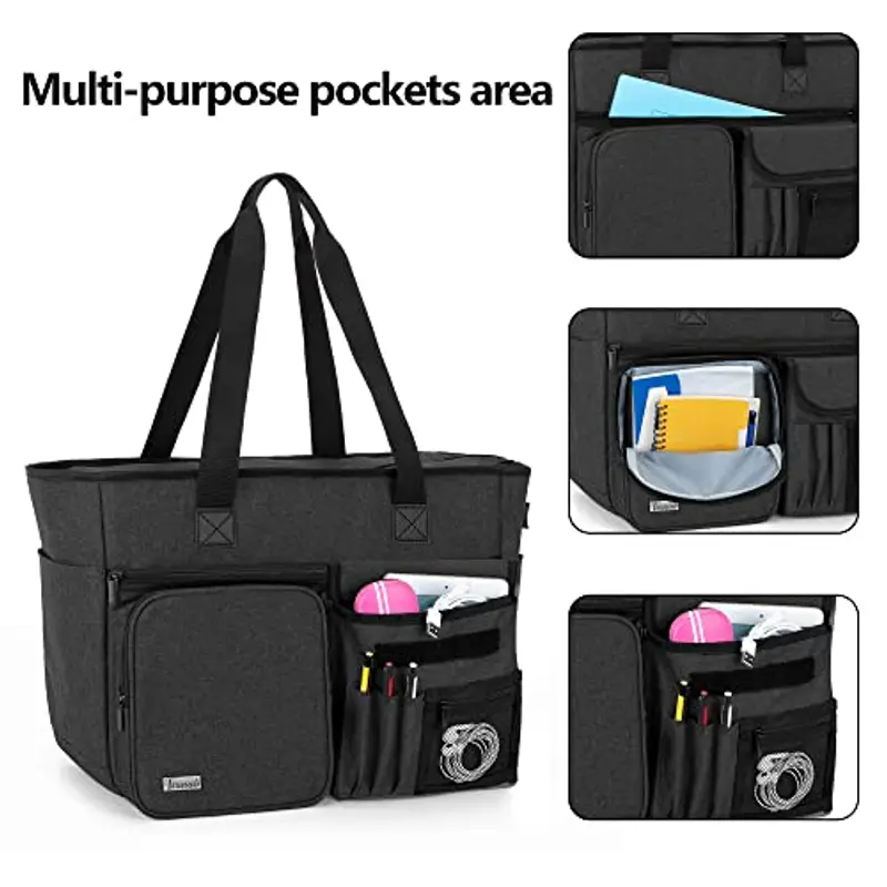 Trunab Borsa da Lavoro Portatile per Insegnanti, con Tasche Multiple e Custodia Imbottita per Laptop, Ideale per miniatura 2