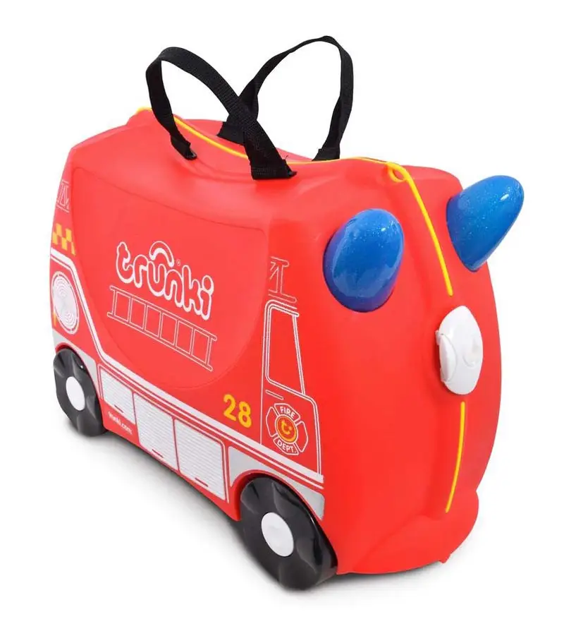Valigia per bambini cavalcabile Trunki Frank Fire Truck