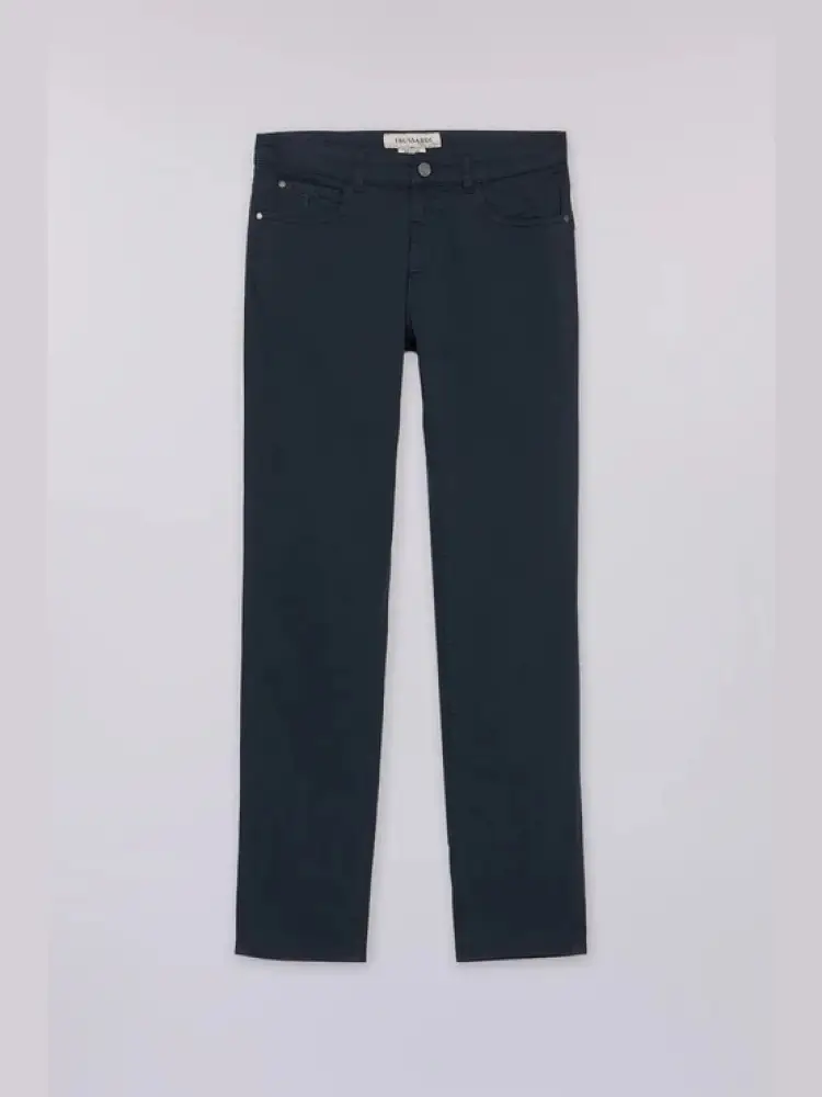 5 tasche 370 close in gabardina stretch blu