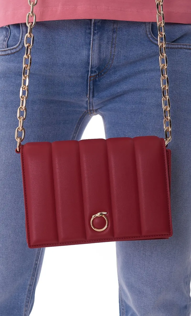 Borsetta a tracolla trussardi dune con logo, colore rosso