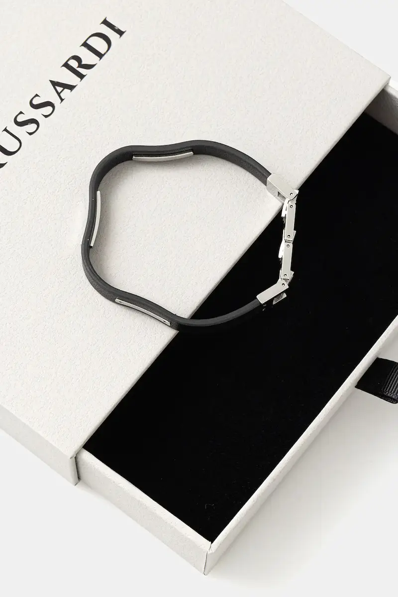 bracciale in pelle uomo TJAXZ10 Argento miniatura 3