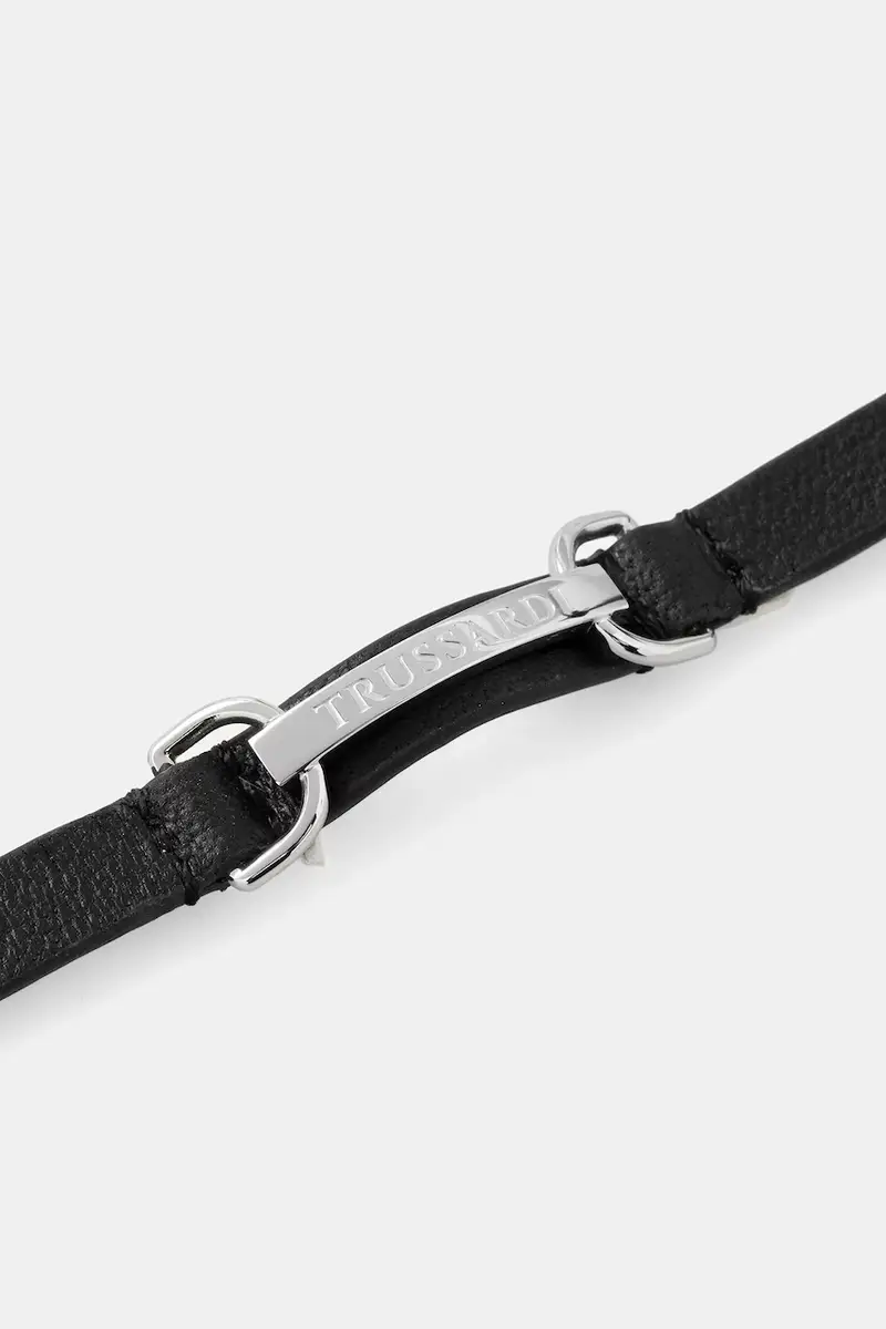 braccialetto T-LEATHER uomo TJAXZ08 Argento miniatura 2