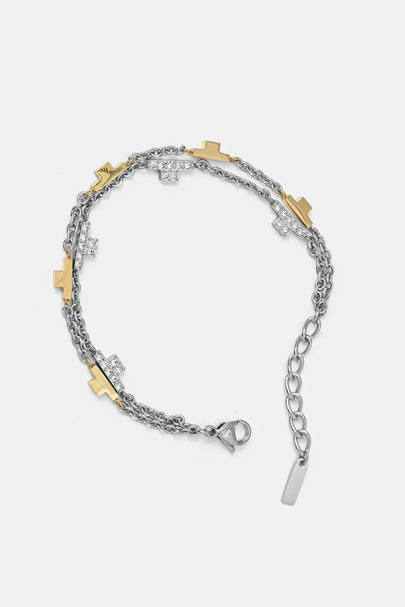 braccialetto T-LOGO donna TJAXC64 Argento