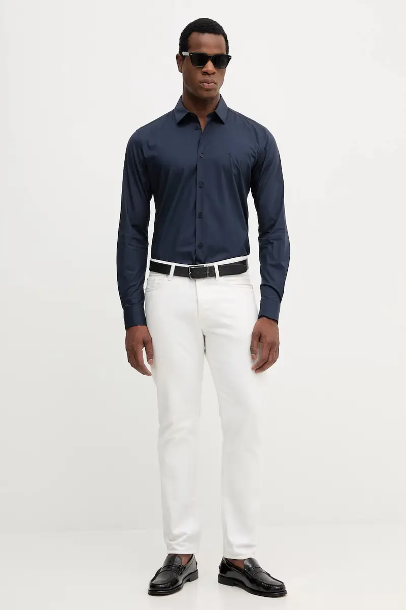 camicia uomo colore blu navy 5004N000006N miniatura 2