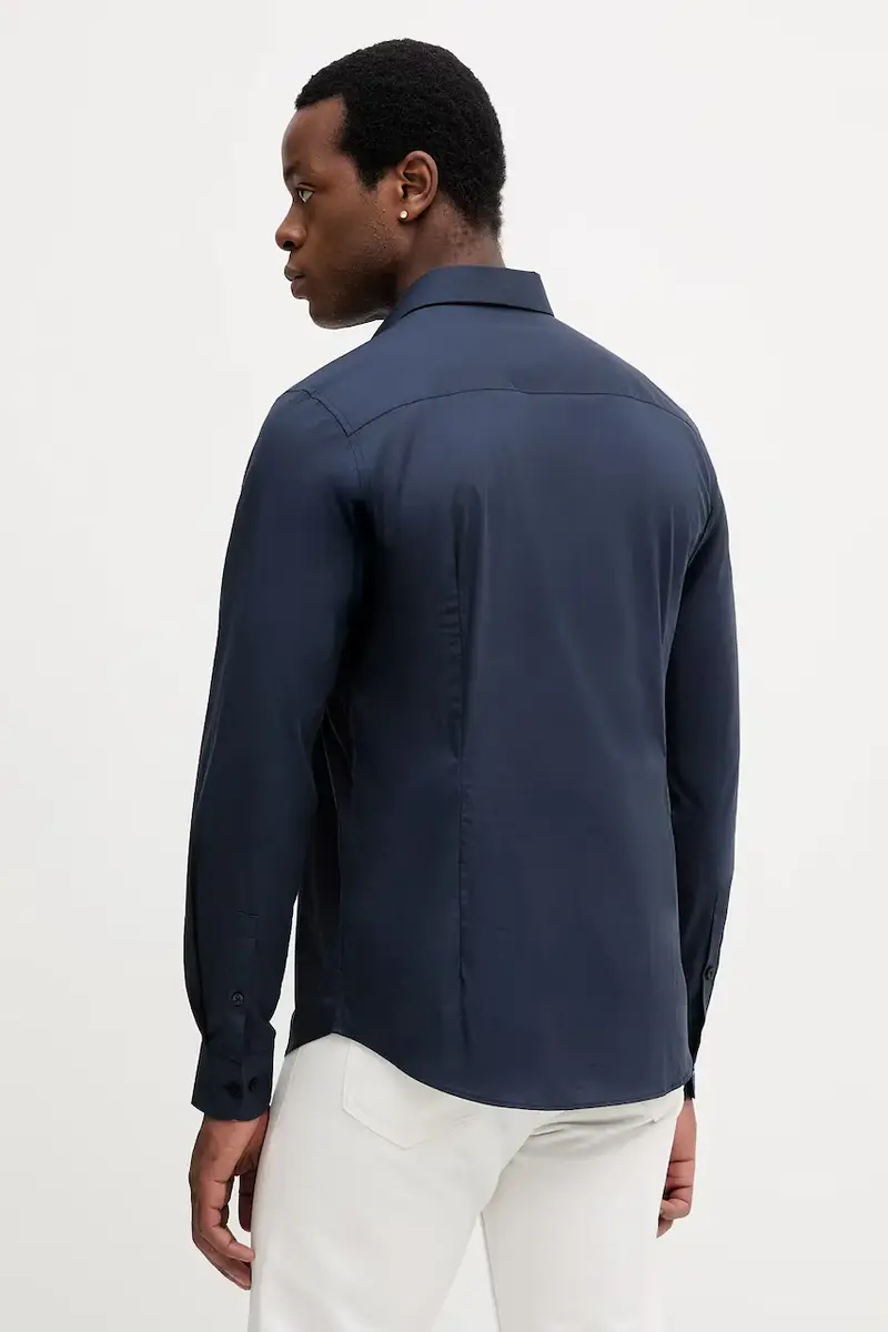 camicia uomo colore blu navy 5004N000006N miniatura 3
