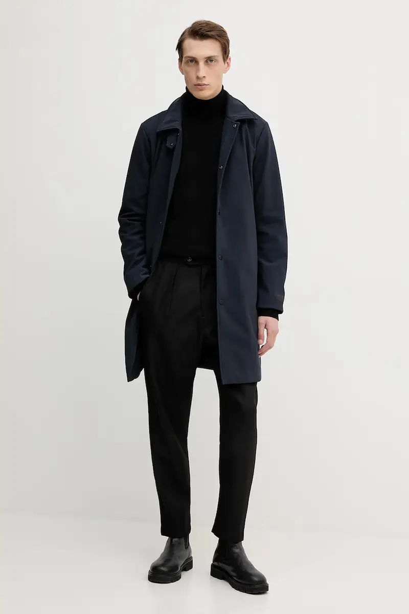 cappotto colore blu navy 8023M000006N miniatura 2