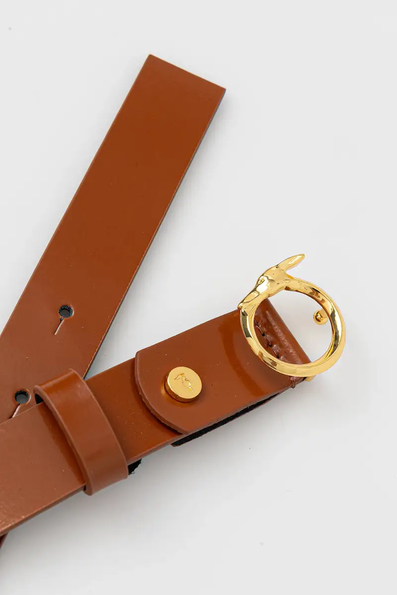 cintura in pelle donna colore marrone B351B000003N miniatura 2
